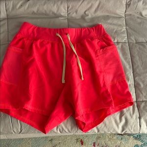 Tek Gear Red Athletic Shorts Elastic Waistband
